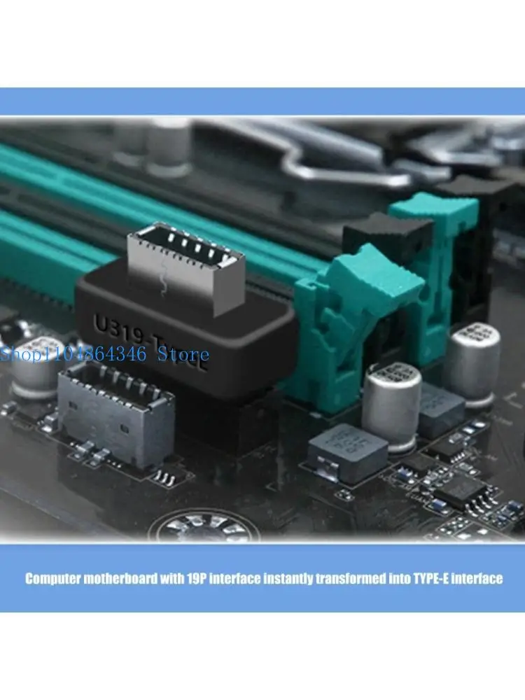 

5asd ABS Metal USB3.0 19Pin 20Pin Adapters to Type E Supporting Enhances Data Transfer