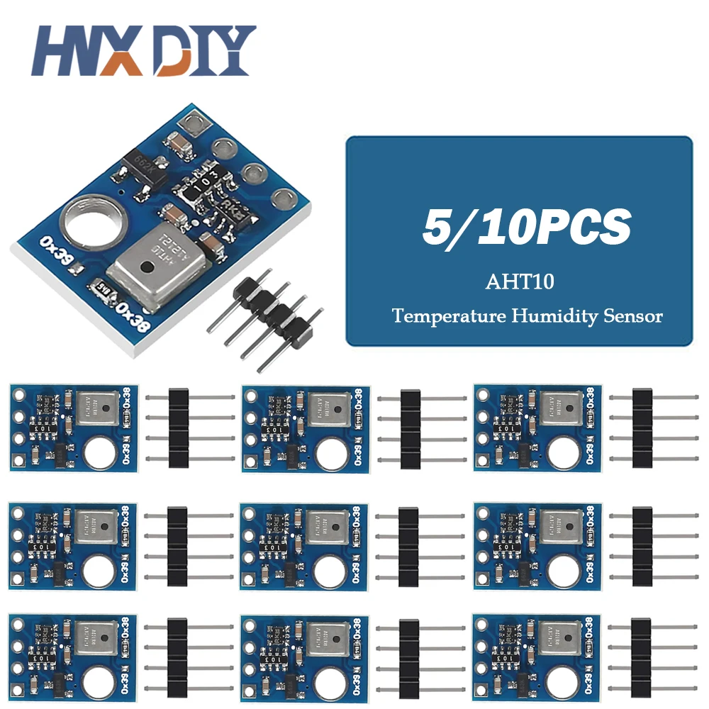 5/10pcs AHT10 High Precision Digital Temperature and Humidity Sensor Measurement Module I2C Communication Replace DHT11 AM2302