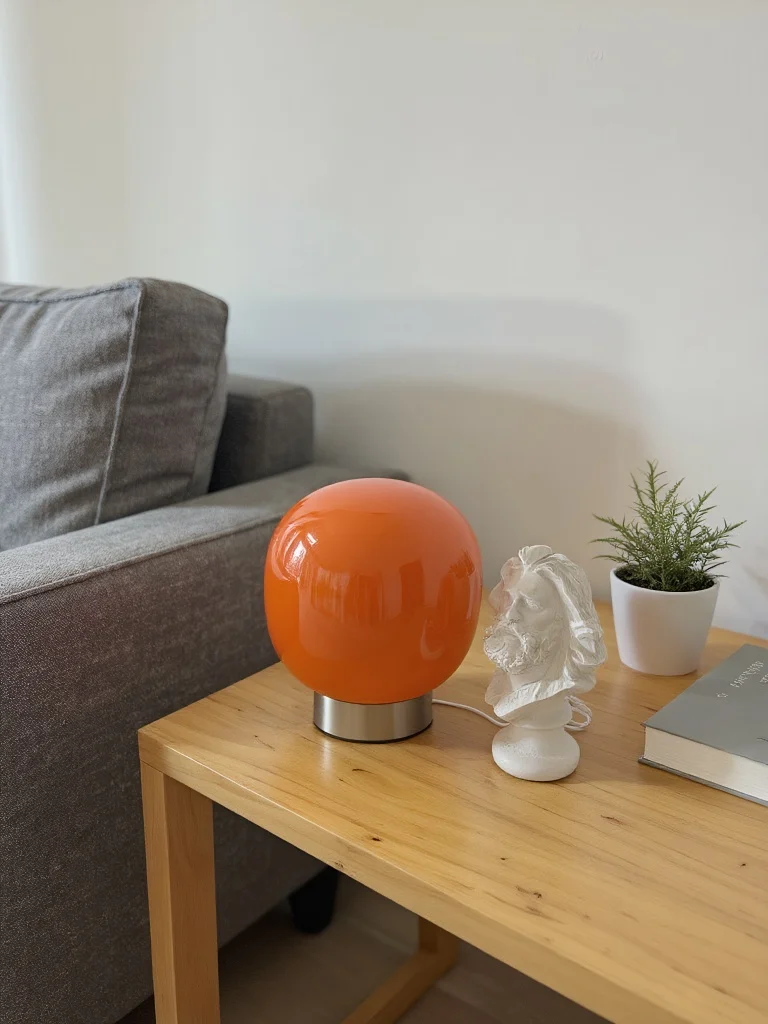 

Стеклянная настольная лампа Macaron, мягкая теплая лампа для чтения для спальни, ночник, настольная лампа для гостиной, прикроватная тумбочка