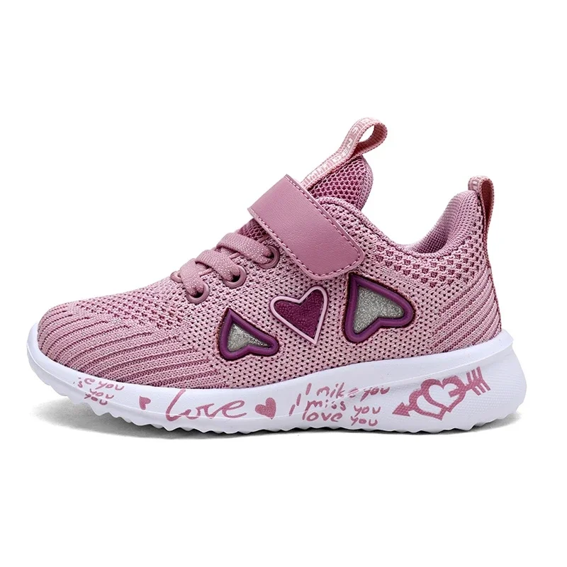 2025 Girls Casual Shoes Light Mesh Sneakers Kids Summer Children Autumn Tenis Cute Sport Cartoon Female Running Sock Footwear 8