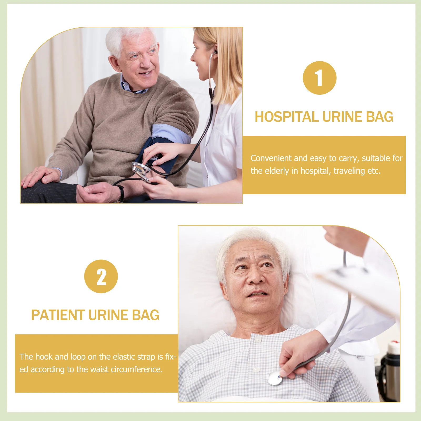 

Мужская портативная сумка для сбора мочи, прочная многоразовая сумка для писсуара для пожилых пациентов, больницы, удобная для путешествий