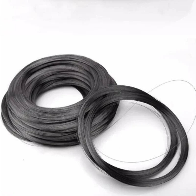 10-50Meters T9A High Strength Spring Steel Wire 0.15mm-2.5mm Single Strand High Carbon Black Steel Wire 2400-2600MPA