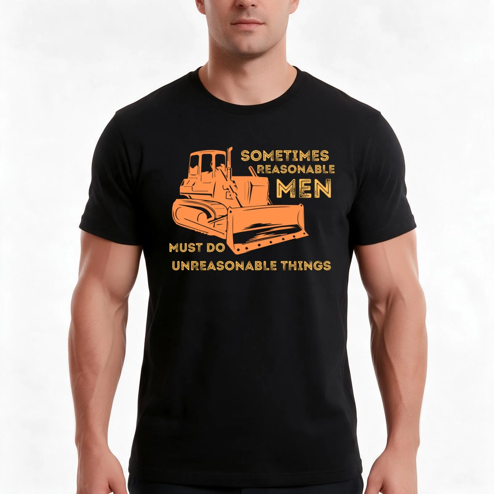 Killdozer - sometime Reasonable Men Must Do Unreasonalbe Things T-Shirt Summer Casual Cotton Tee Oversized Streetwear Tops