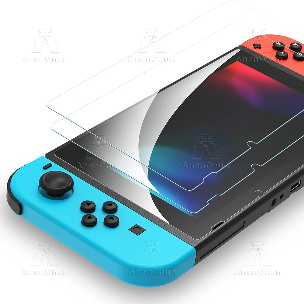 9H Hardness Shatterproof Tempered Glass for Switch Scratch-Resistant Anti-Fingerprint 2.5D Curved edge HD Clear Screen Protector