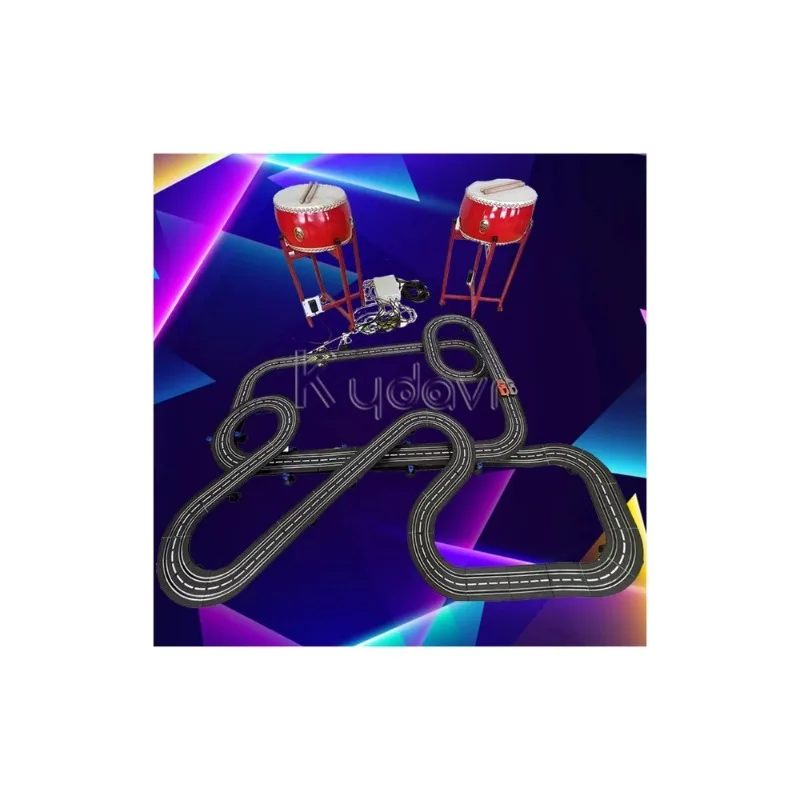 2024 New Product Commercial Entretenimiento Two Player Battle Beat a Drum Control Arcade Car Racing Games Machine