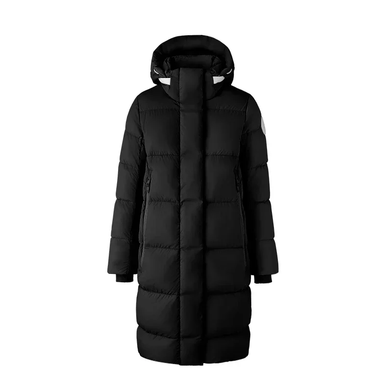 Winter Thick Warm Canada Parka Women white Goose Down Coats Custom Hooded Cotton Padded Puffer Jackets