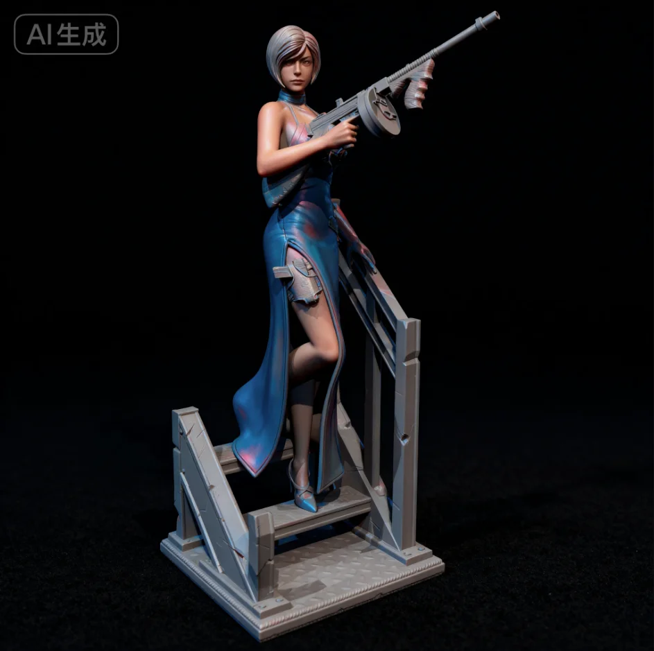 

Высота человека 55мм 80мм Набор моделей из смолы, бесцветная самосборка TD-7564/3D