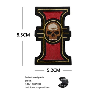 Bag Warhammer Crachá Accessoires 40k Warhammer gesticktes Tuch mit rotem Symbol Outdoor Chaos Moralischer Star Magie Mochilla 8 Hauptverkäufe 40k Chaos - №4