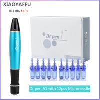 Dr Pen Ultima A1 with 12Pcs Microneedling Cartridges Profesional Skin Care Tools Micro Needles Derma Pen Home MachineMesotherapy