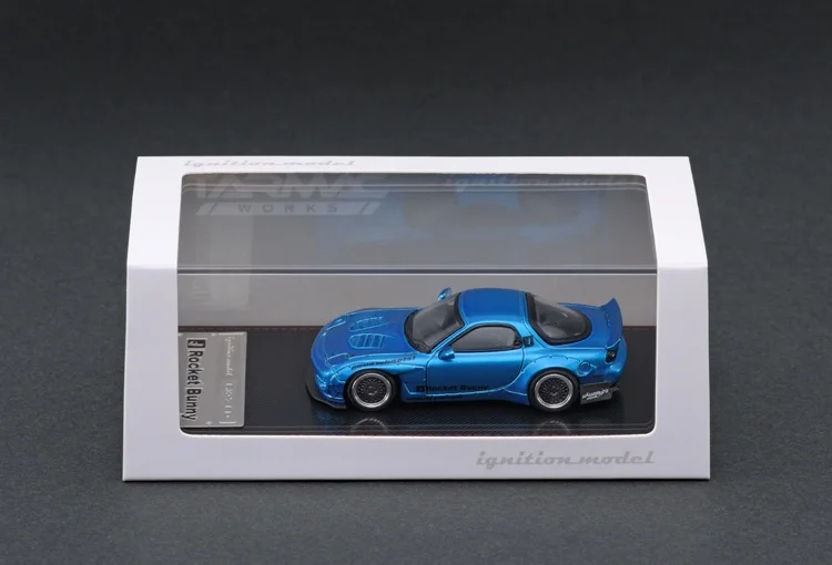 الإشعال 1:64RX-7 واسعة الجسم RX7 FD سبيكة نموذج سيارة مجموعة هدية