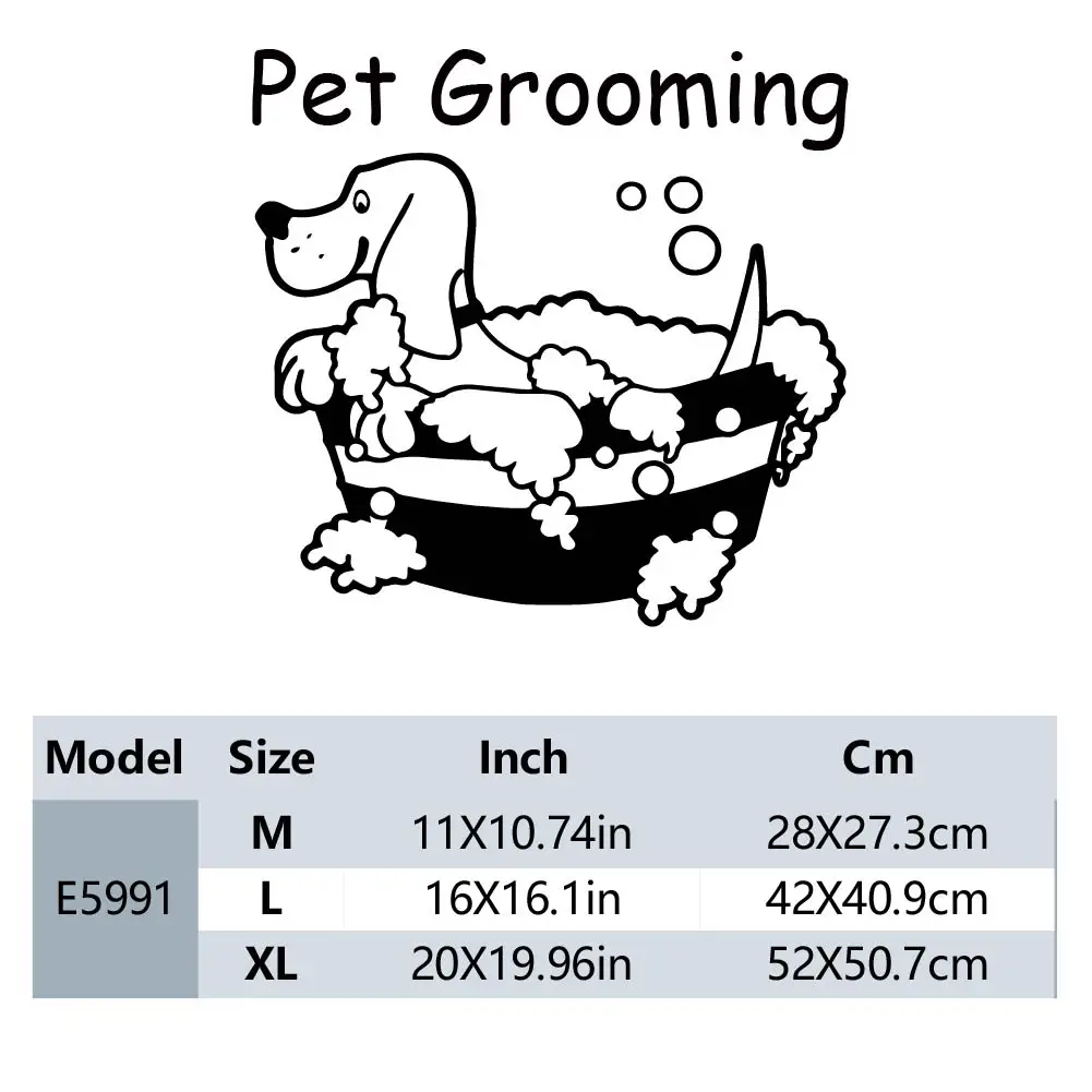 1PC NEW Pet Grooming Custom Text Home Decorations Pvc Decal For Home Decor Wall Art MURAL