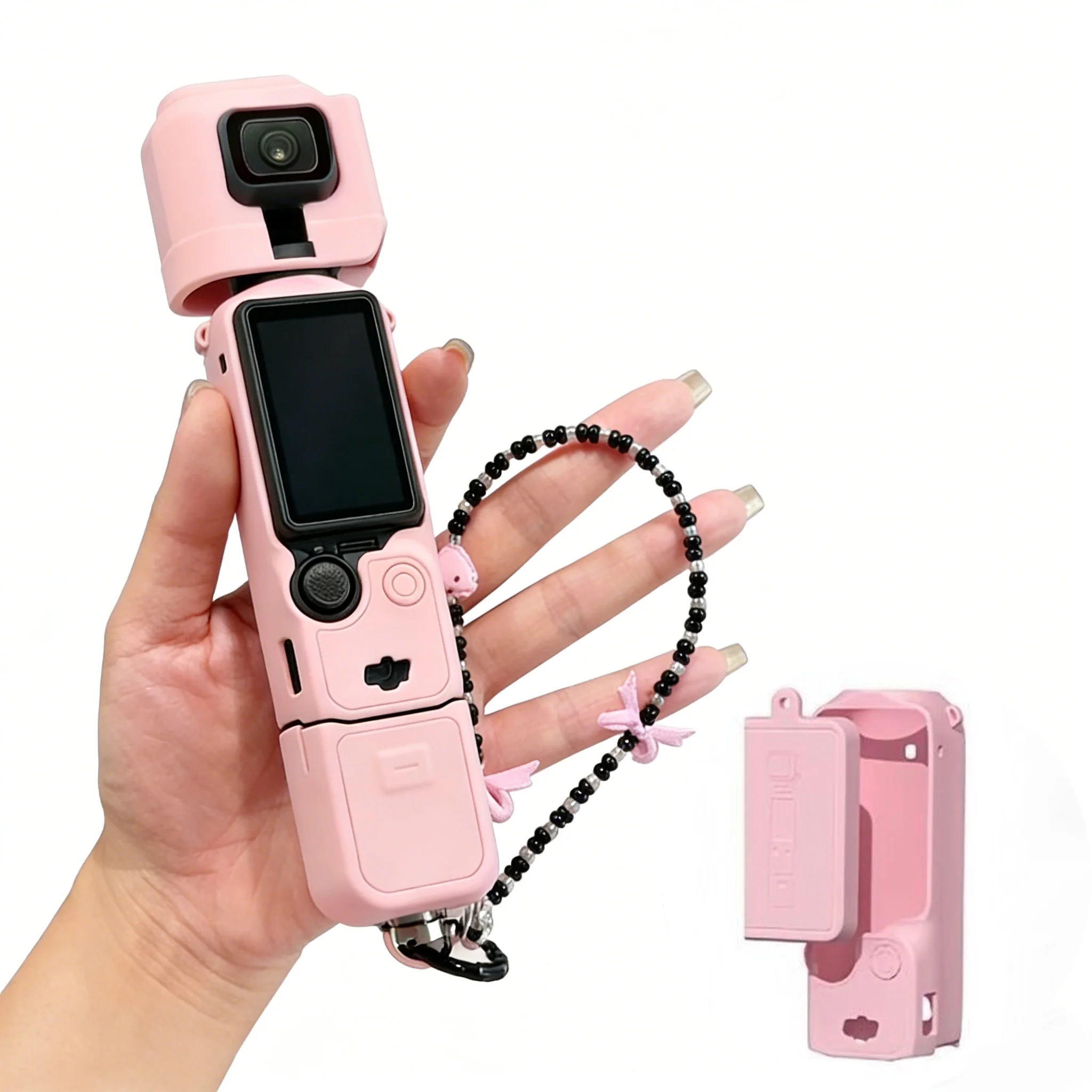 DJI Pocket 3 siliconen hoesje Osmo actiecamera beschermhoes antikras DJI P3 camera-accessoire - afbeelding 2