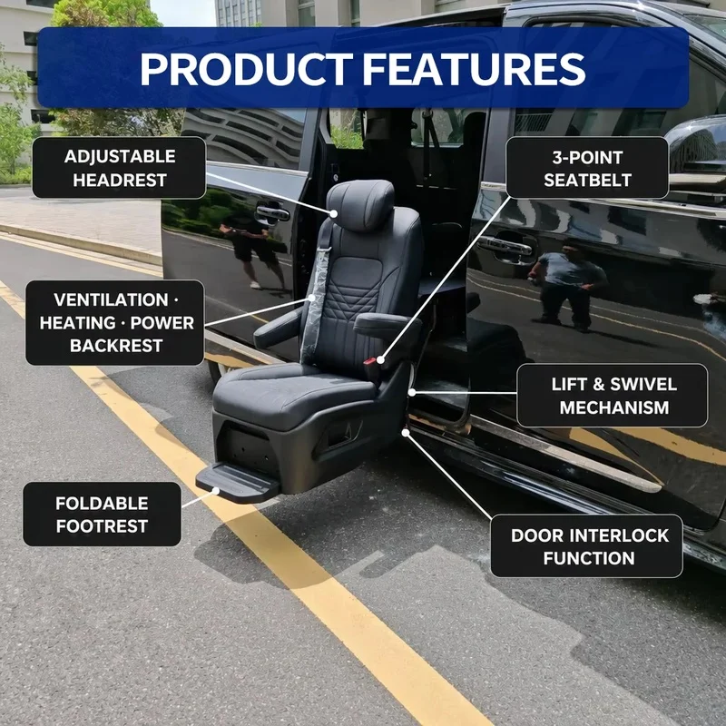 High Quality PU Leather Swivel Car Vehicle Modification