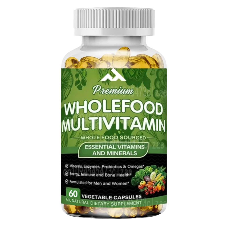 

Whole Food Multivitamin Supplement Vitamin Complex Mineral for Energy, Immunity, Bone Support