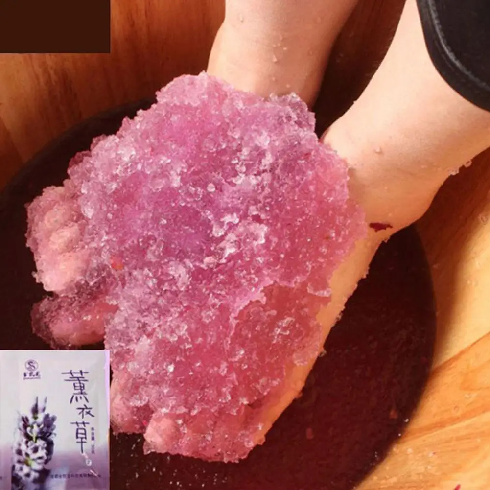 60g Rose Bubble Bath Powder Foot Bath Crystal Mud Body Scruber Skin Care Exfoliation SPA Bath Salt Foot