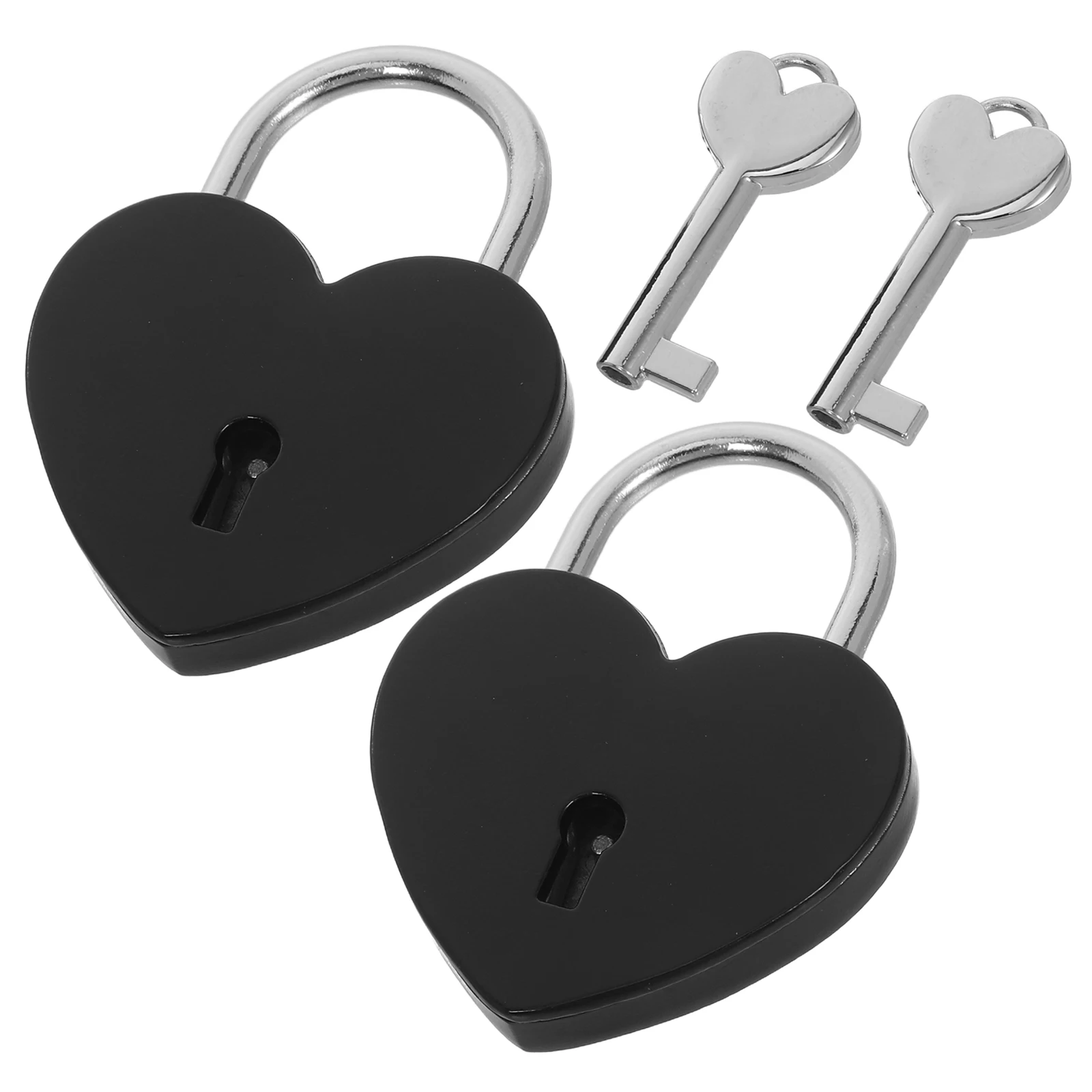 2 قطعة قفل الحب قفل الزفاف القلب الحب أقفال مجمعة لصندوق تخزين صندوق مذكرات كتب حقائب اليد الأجهزة المنزلية