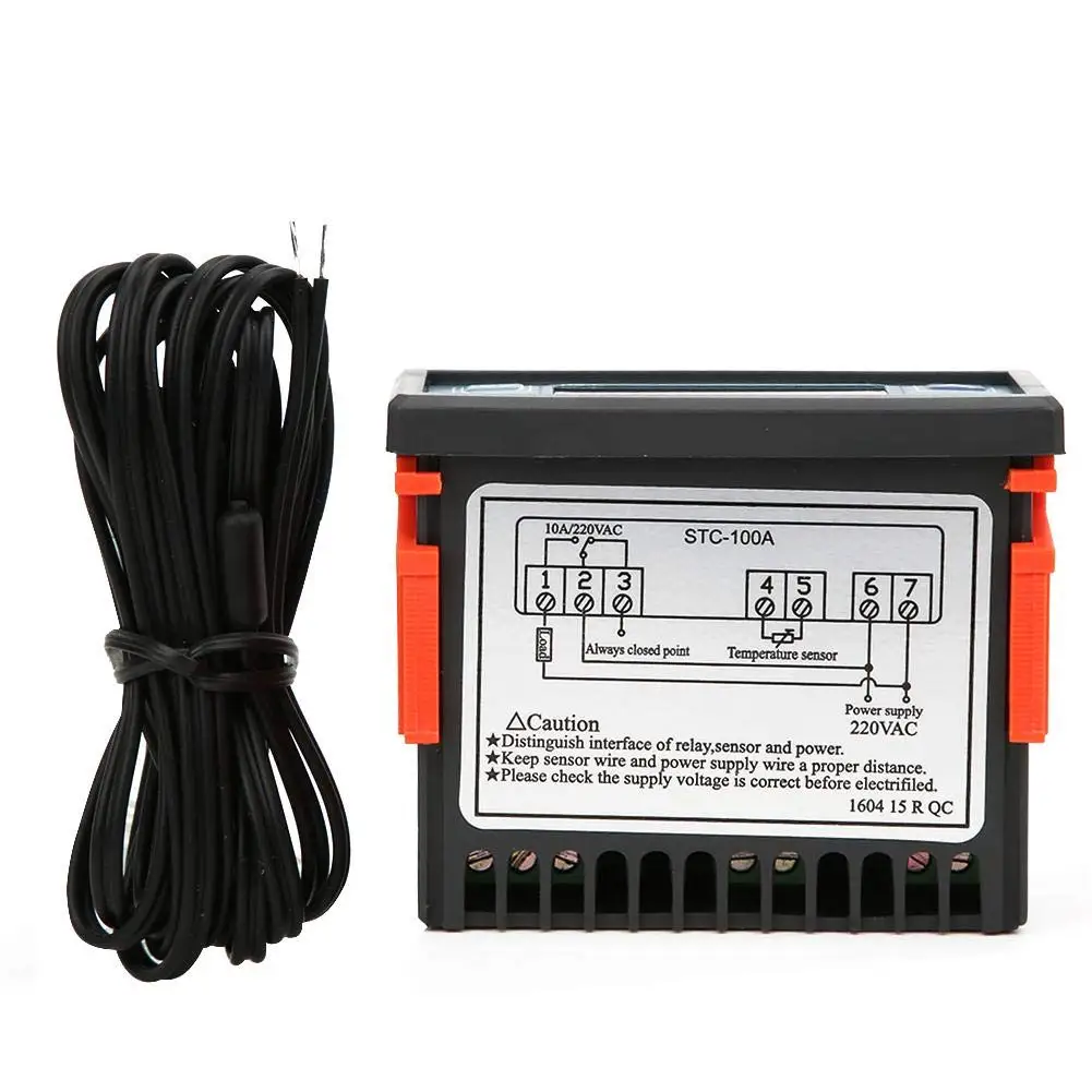 HITL -100A Temperature Controller Cool Heat Refrigerator Thermostat Regulator Thermoregulator Thermocouple Sensor,AC 220V