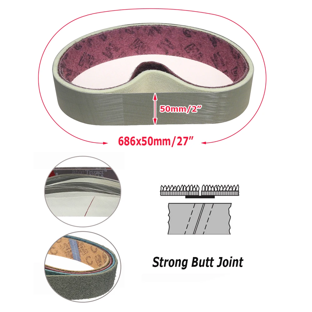 686x50mm Abrasive Polishing Belts 2