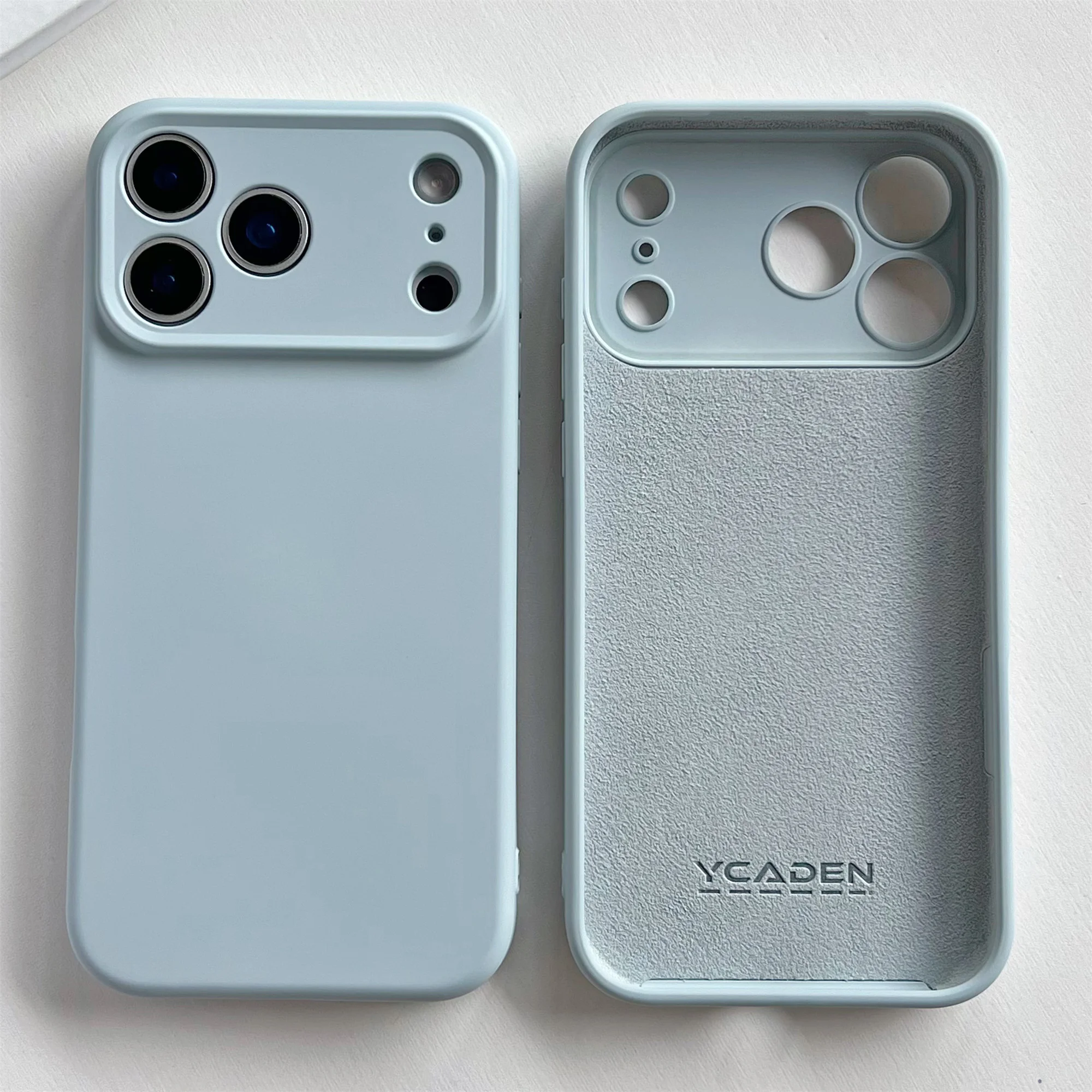 Schokbestendige bumper voor iPhone 17 Air, nieuw voor iPhone 17 Pro Max, hoesje voor iPhone 17 Pro, gele vloeibare siliconenrubber.