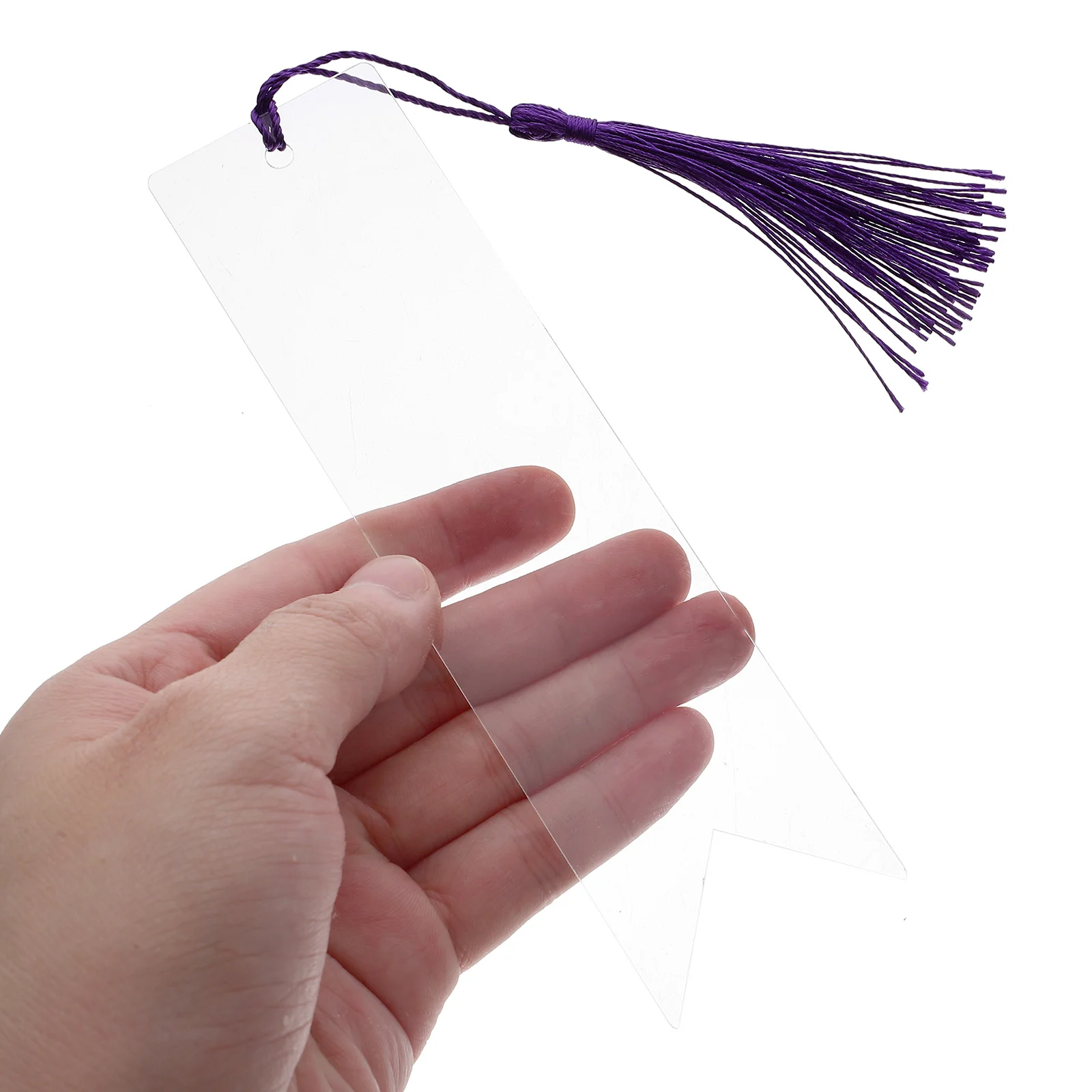 

12 Pcs Bookmarks Acrylic Transparent Plain to Decorate Making Supplies Pendant Clear Diy