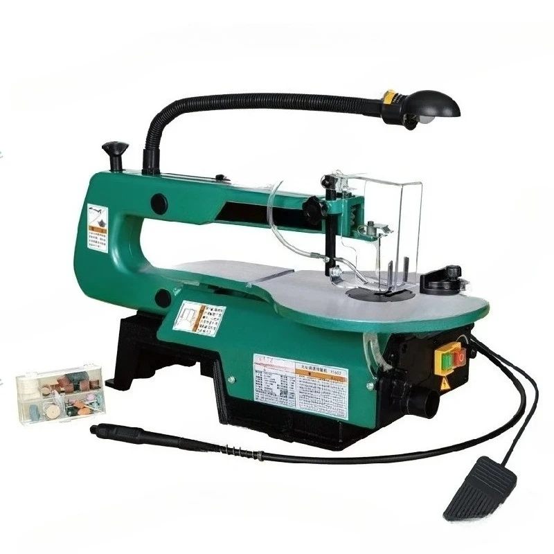 Home Use 16-Inch Curved Table Saw with Foot Pedal for Metal Wood Cutting & Precision Carving Work