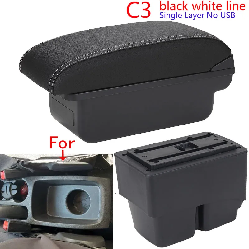 Voor Ford Fiesta Armsteun doos Voor Ford Fiesta MK7 Auto Armsteun 2009-2017 opbergdoos Interieur details Accessoires eenvoudige installatie