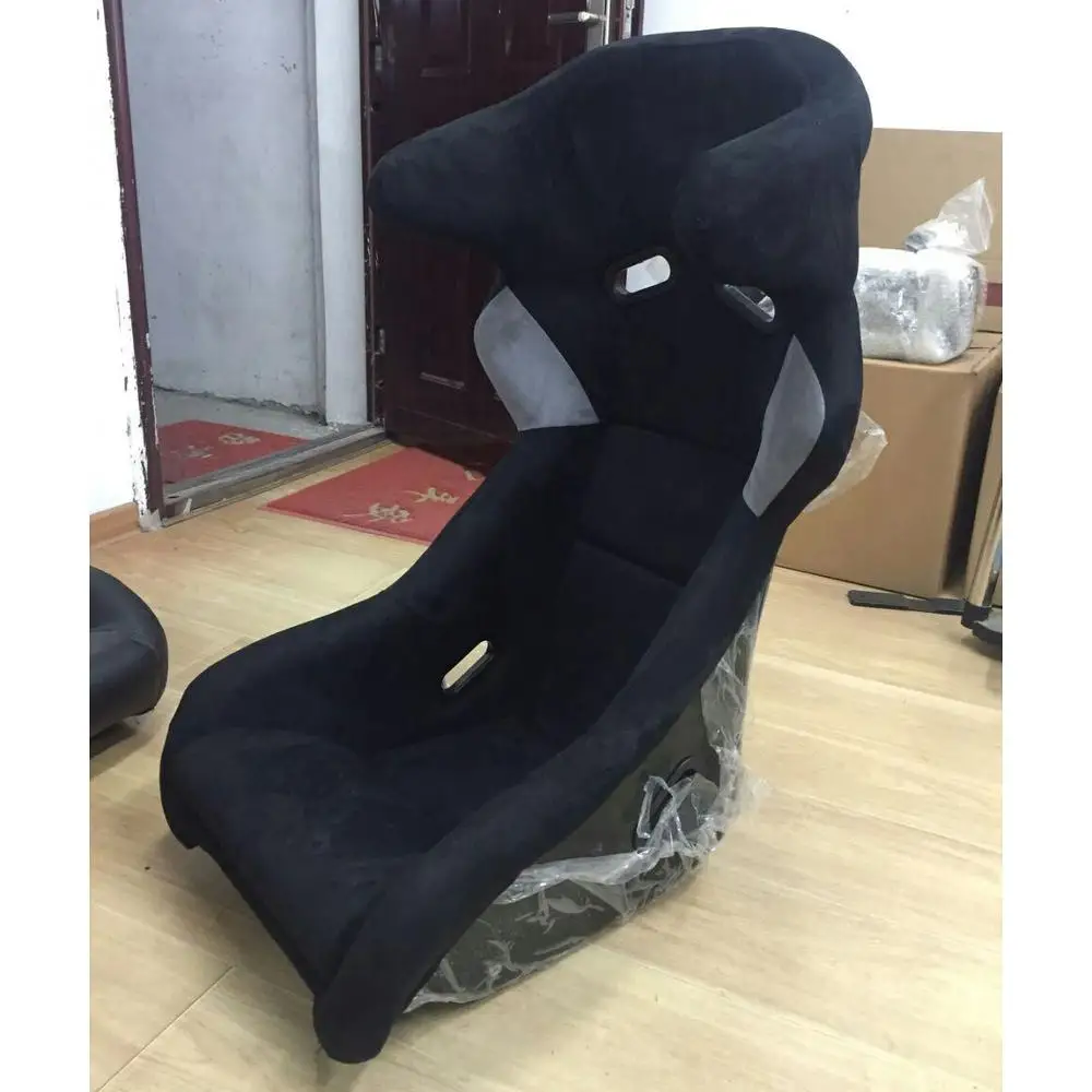 Big Ear Style Fiberglass Carbon Fiber Back Fabric Bucket Sport Seats Racing Seat