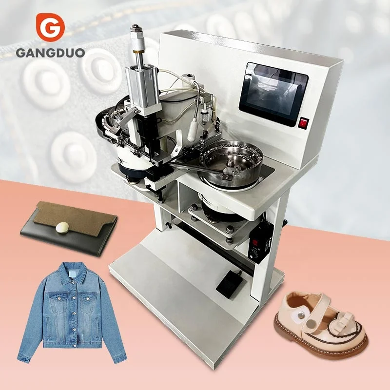 Full Automatic Garment Rivet Metal Plastic Snap Button Fastener Production Make Machine for Clothes