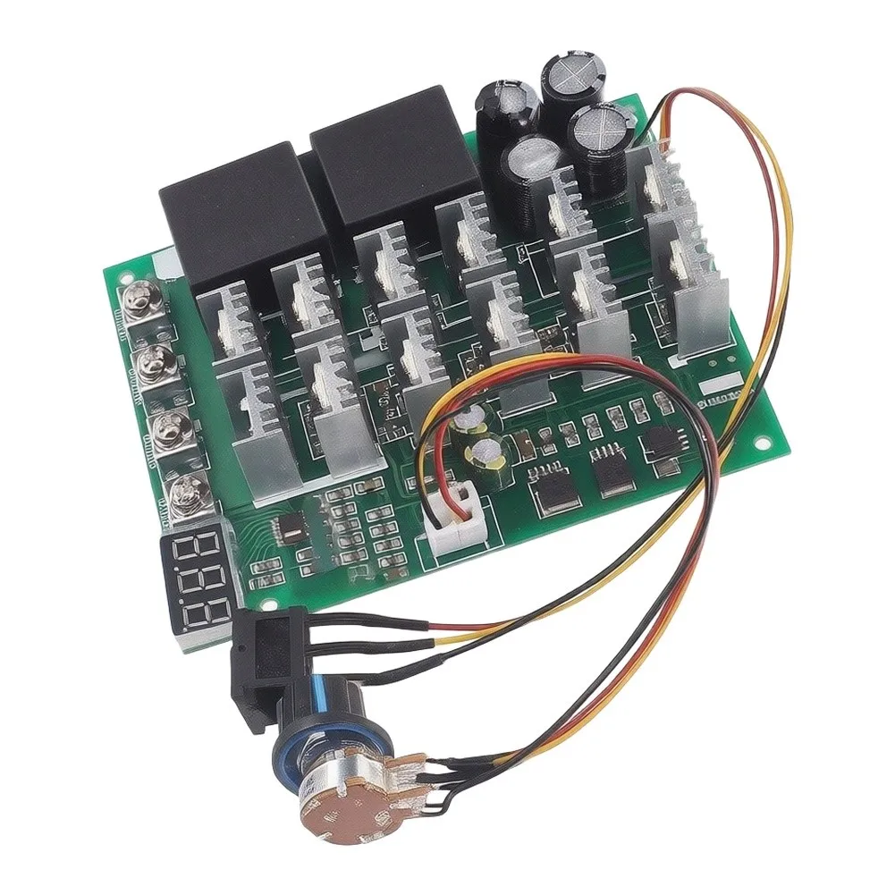 Variable Voltage Controller Digital Tachometer Switch For High-load Startup DC Rate Adjustment Switch 10-55V Wide Input Range