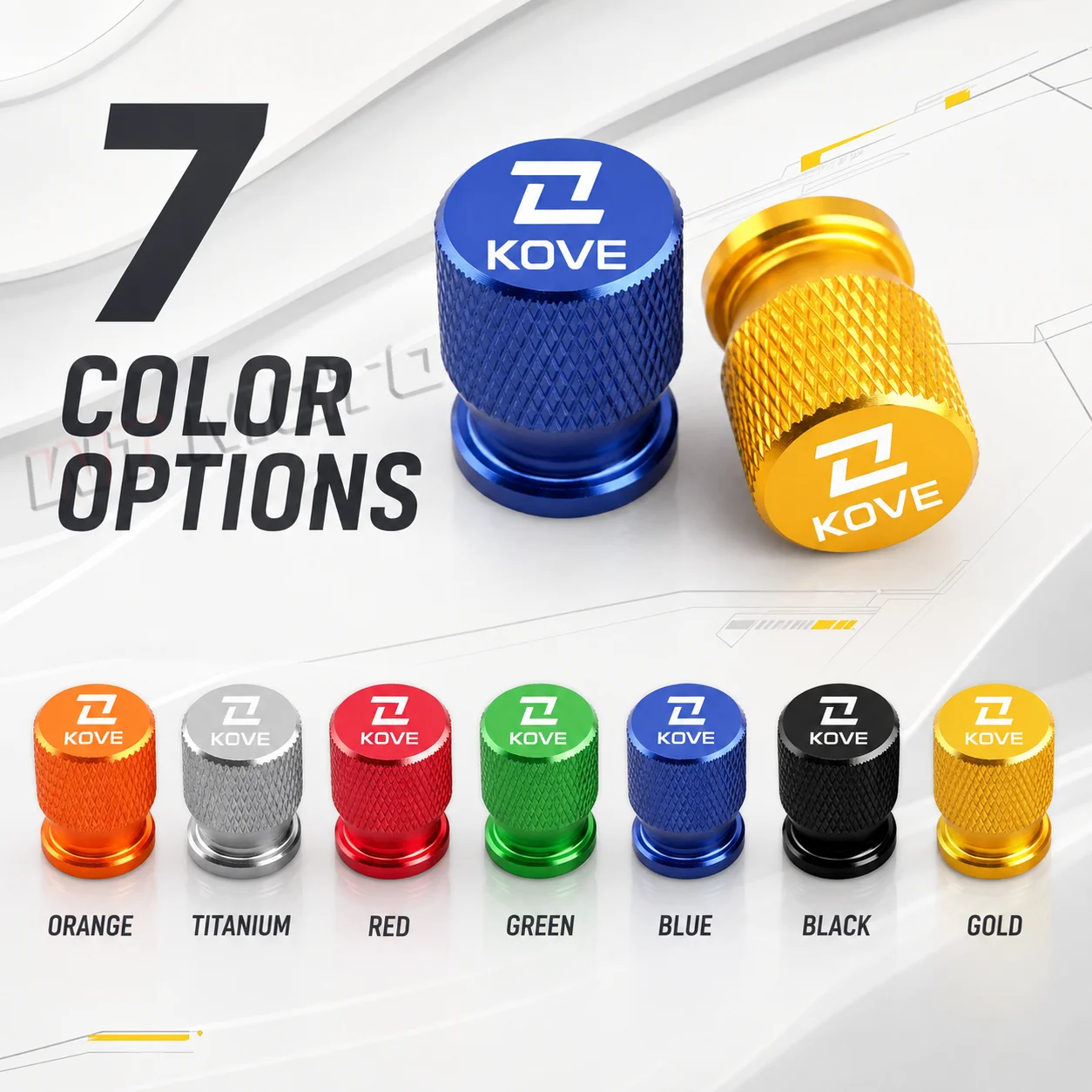 Motorcycle Tire Valve Stem Core Decor Cover For KOVE 450 321RR/RRS 321R 500 525X F800X Modification Accessories KOVE 525X 4