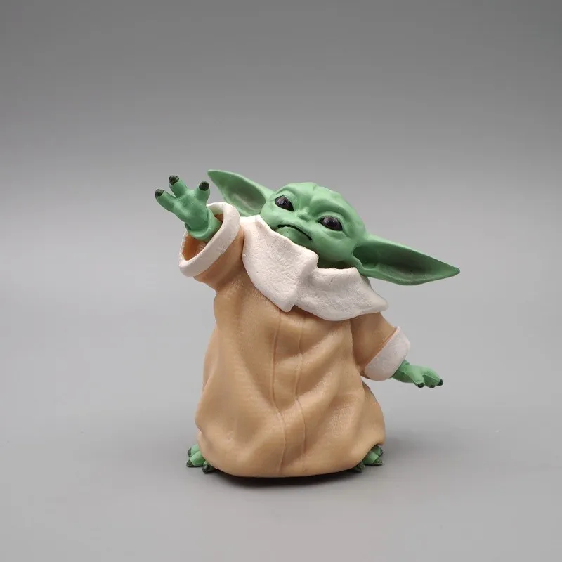 Wars yoda bebê anime figura de ação móvel modelo kawaii decoração de mesa crianças brinquedos da moda presentes surpresa perfeitos para fãs