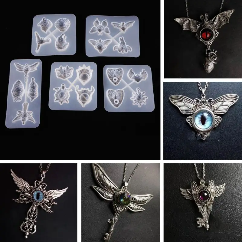 Transparent Silicone Mould Dried Flower Resin Decorative Craft DIY Devil eye Mold epoxy resin molds for jewelry