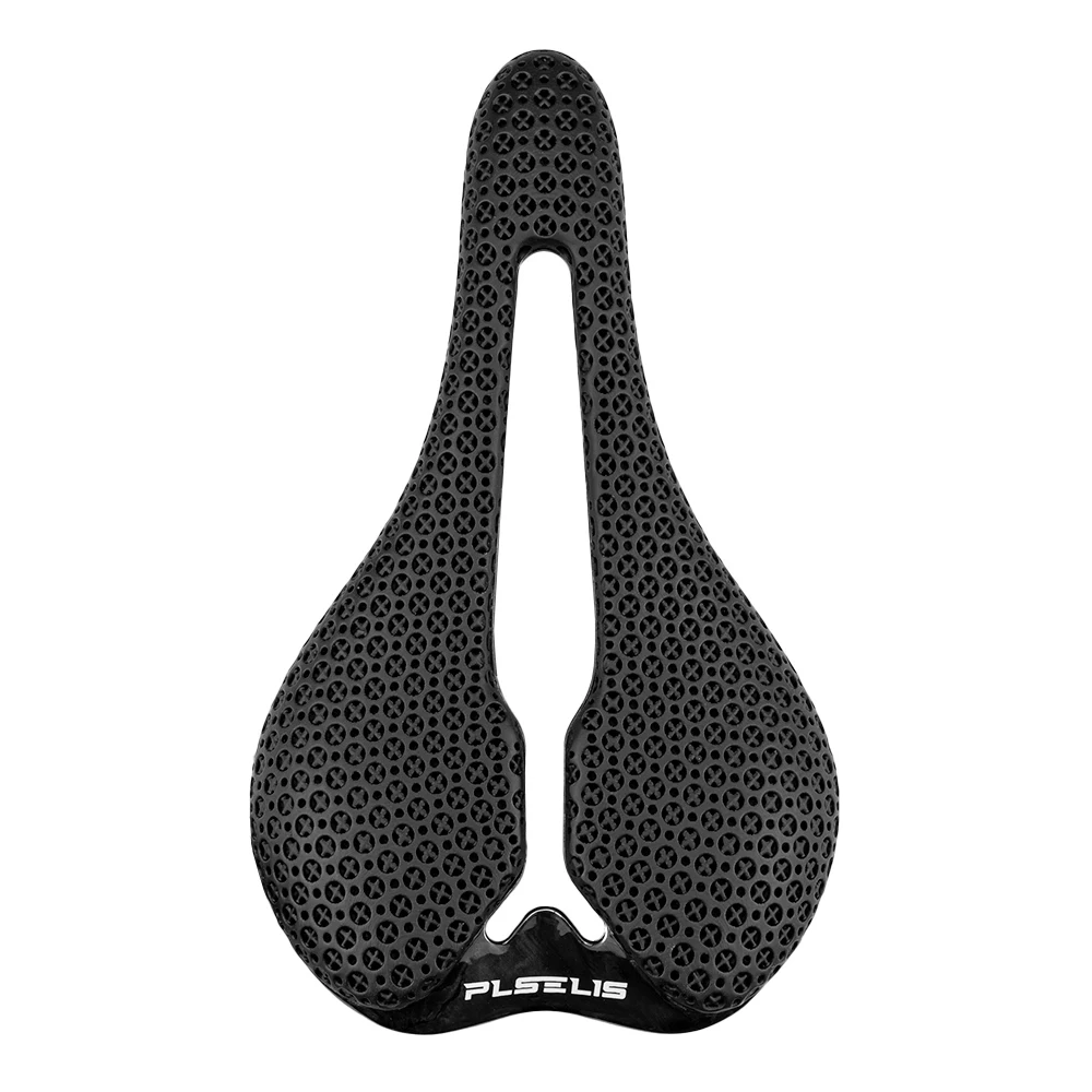 

Cycling racing grade carbon fiber saddle 3K matte pattern base plate + integrated bow 3D printed anti-slip soft glue layer YUMAJ