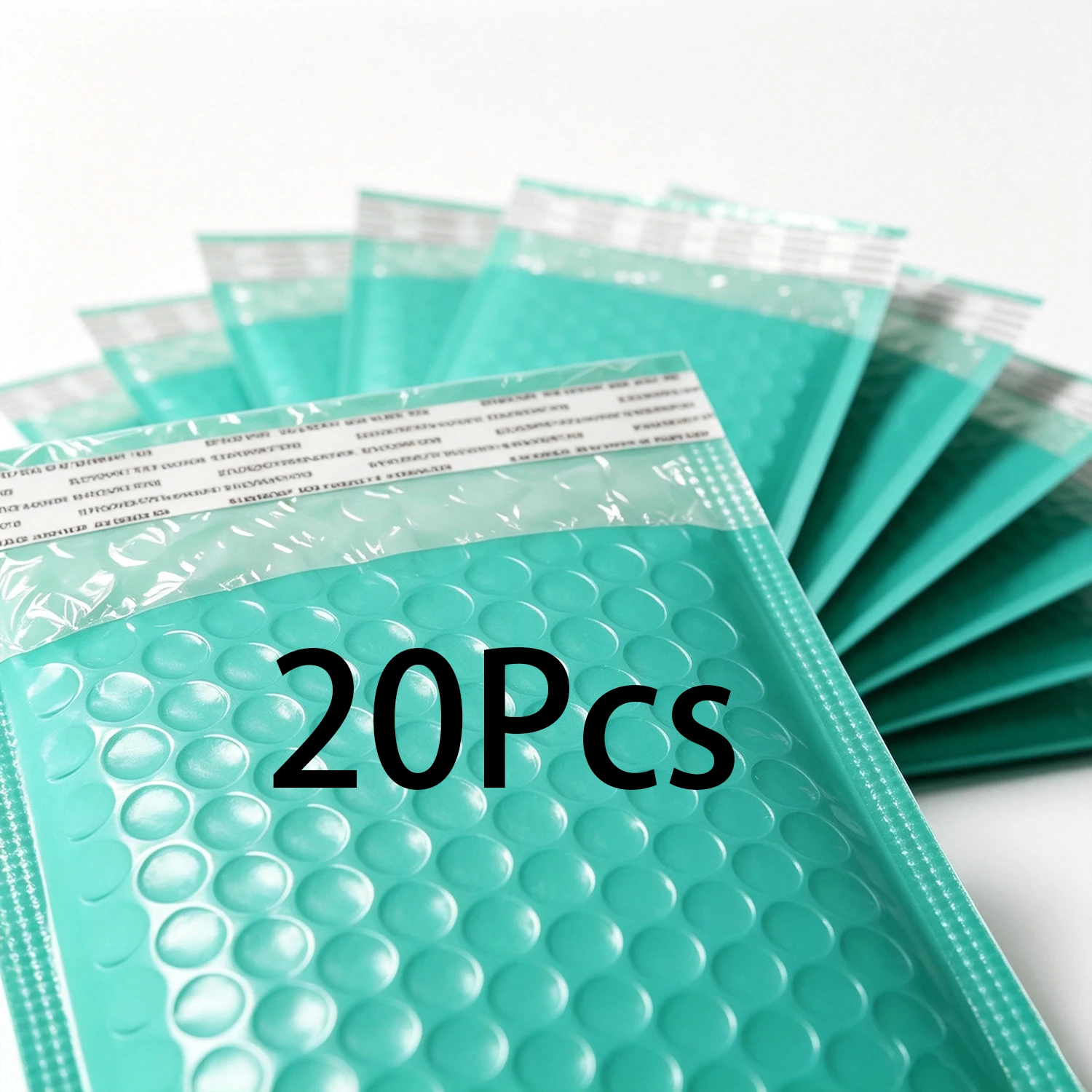 20Pcs Green Bubble Mailers Padded Envelopes Waterproof Poly Mailing Bags for Small Business Gift Cosmetic Shipping Packaging