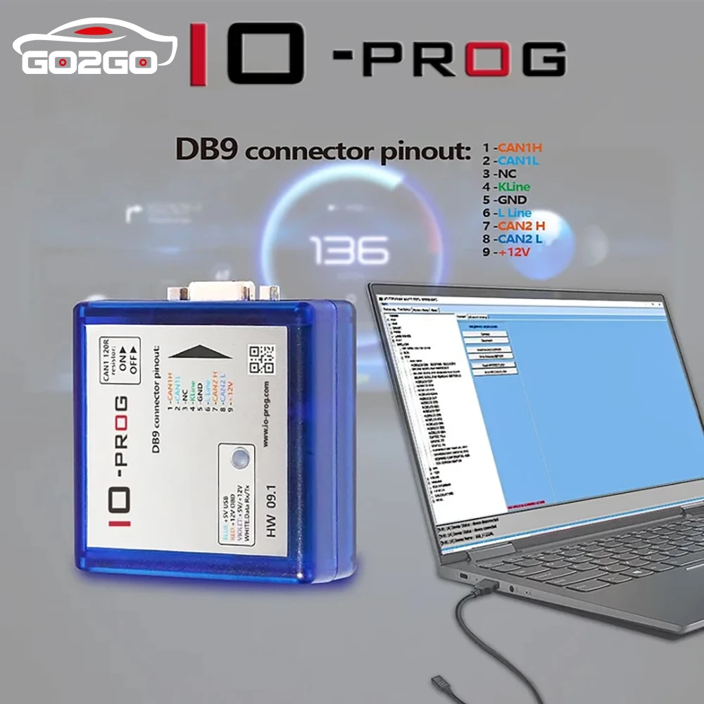 2024 Newest IO-PROG Programmer BD9 Connector Pinout IO Prog Same With I/O Terminal Multi Tool Device for GM Only HW 09.1