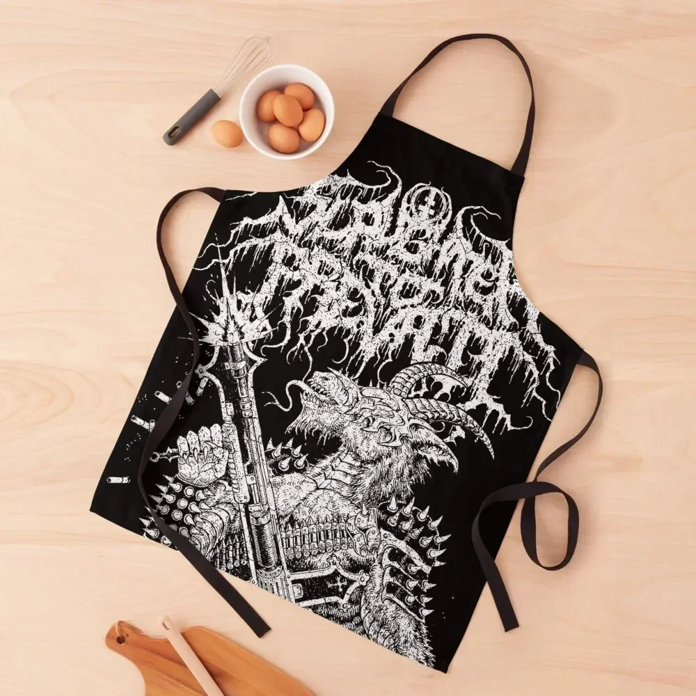 

Slaughter To Prevail KVLT Apron kitchen girl Waterproof women Hairdressing Trim Cloth Apron