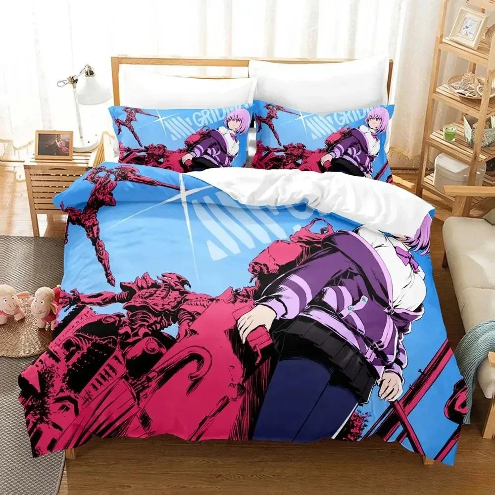 SSSS.GRIDMAN Bedding Set Single Twin Full Queen King Size Bed Set Adult Kid Bedroom Duvet cover Sets Anime parure de lit Bed