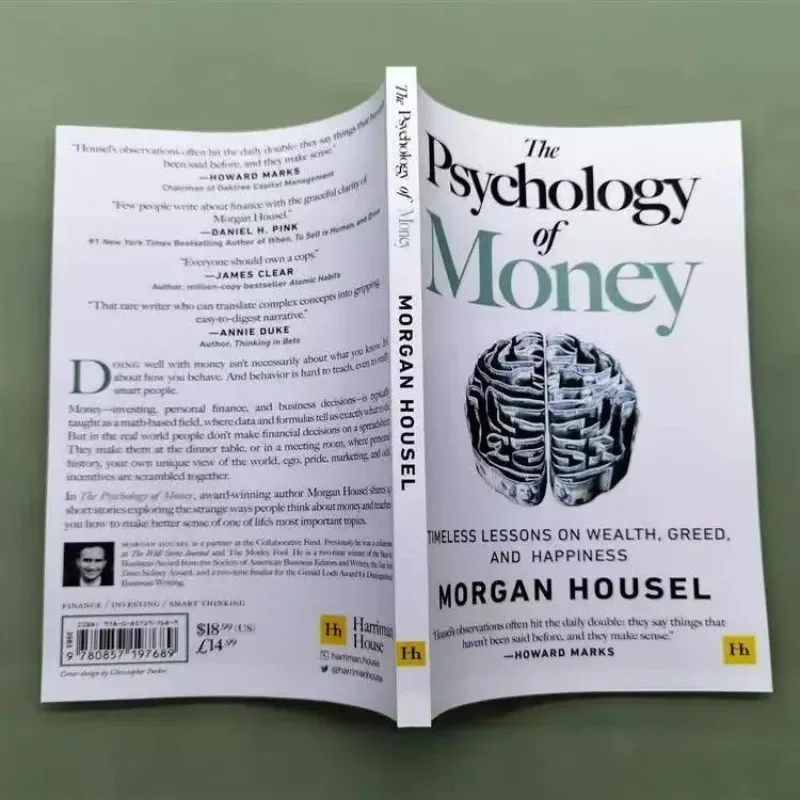 Versione inglese The psynology of Money Business and Economics libro di gestione degli investimenti e delle risorse per adulti