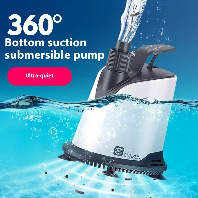 220v sunsun new variable frequency silent low water pump XGP CHL submersible pump fish pond rockery water circulation