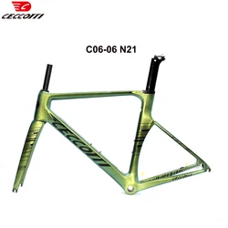 CECCOTTI-Chameleon Color Bicycle Frame, T1000 Full Carbon Road Bike Frameset