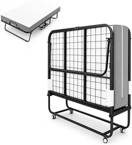 Folding Bed with Mattress, 75