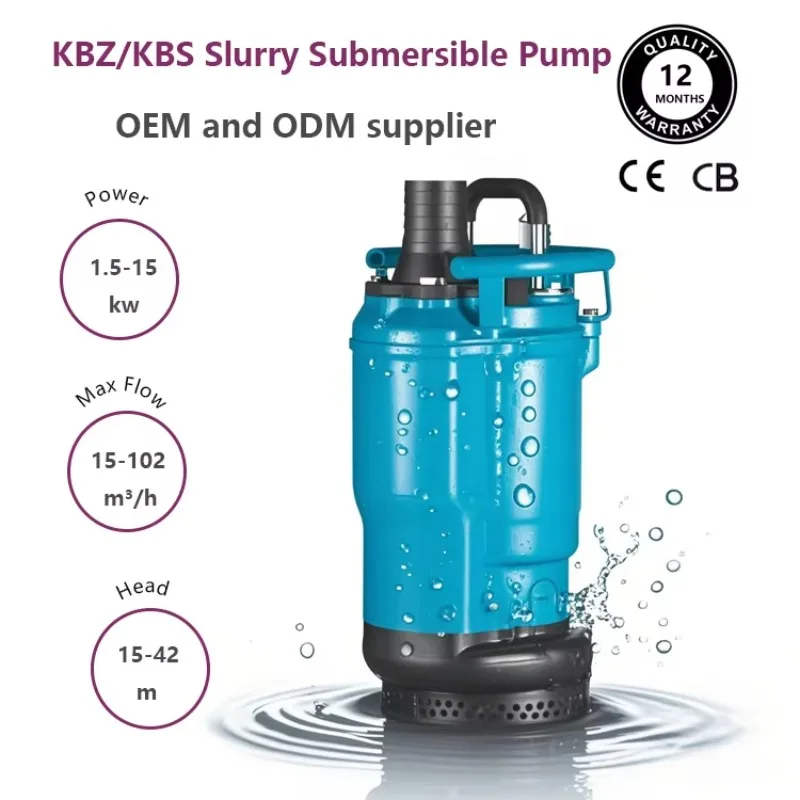 

KBZ High-Pressure Submersible Slurry Pump for Mine Quarry KBS Wear-Resistant Alloy Sand Pump KBD Mixing Anti-Blocking Pump OEM