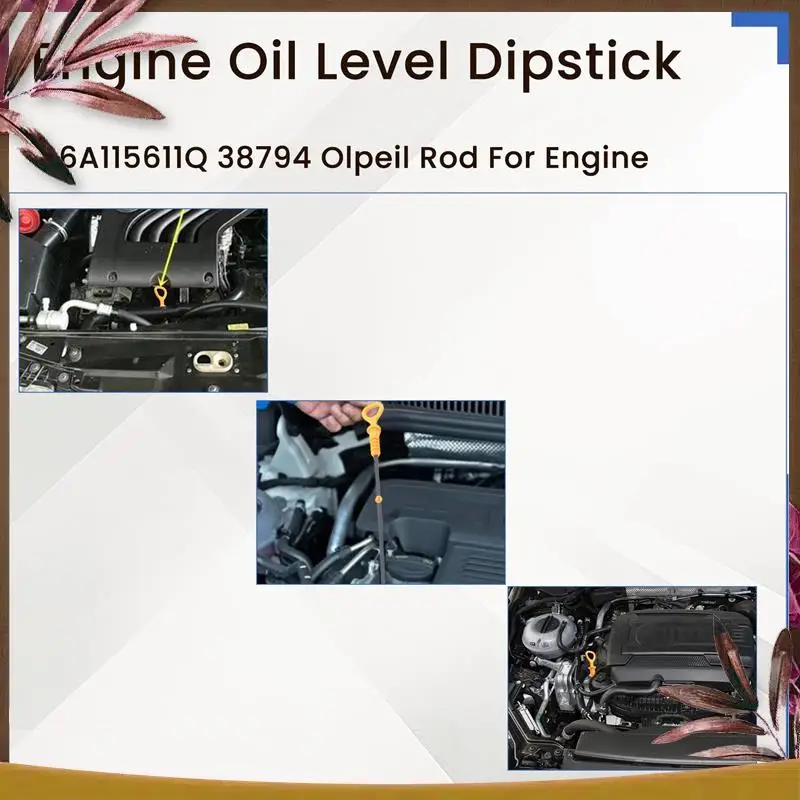 AB59-Engine Oil Level Dipstick For  A3 8L1 Tt Skoda Octavia 1.6, 1.8T 06A115611Q 38794 Olpeil Rod For Engine