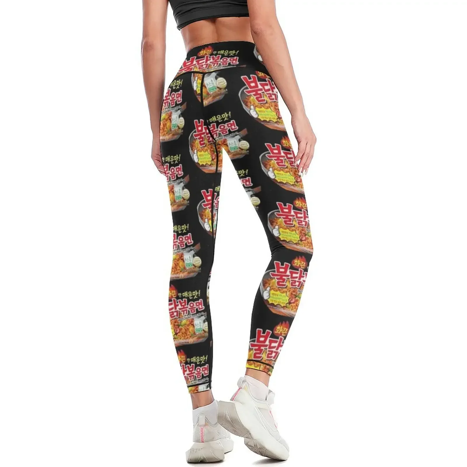Samyang Spicy Noodles Leggings ملابس رياضية لصالة الألعاب الرياضية للسيدات ملابس تمارين اللياقة البدنية للنساء سراويل ضيقة نسائية رياضية