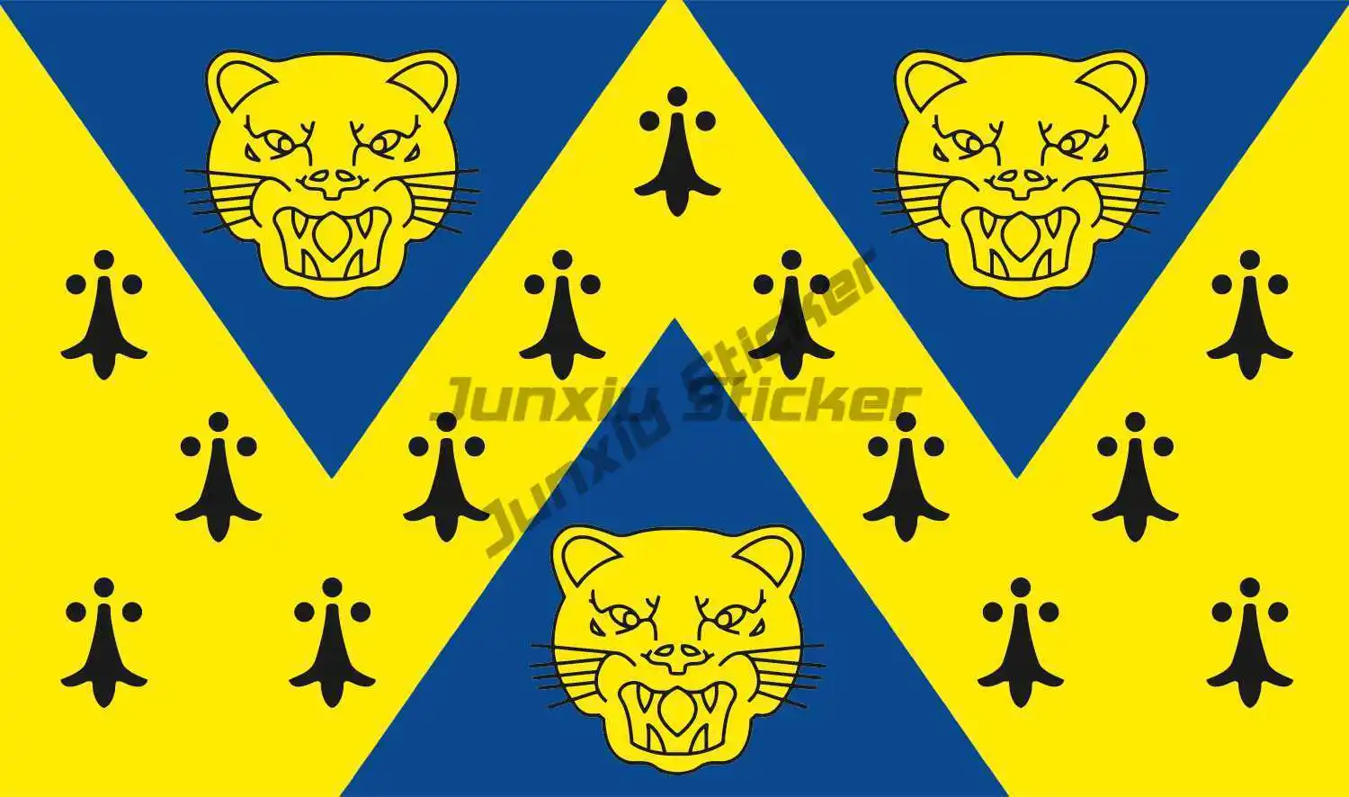 

SHROPSHIRE EMBLEM FLAG VINYL STICKERS CAR VAN TRUCK TAXI LORRY