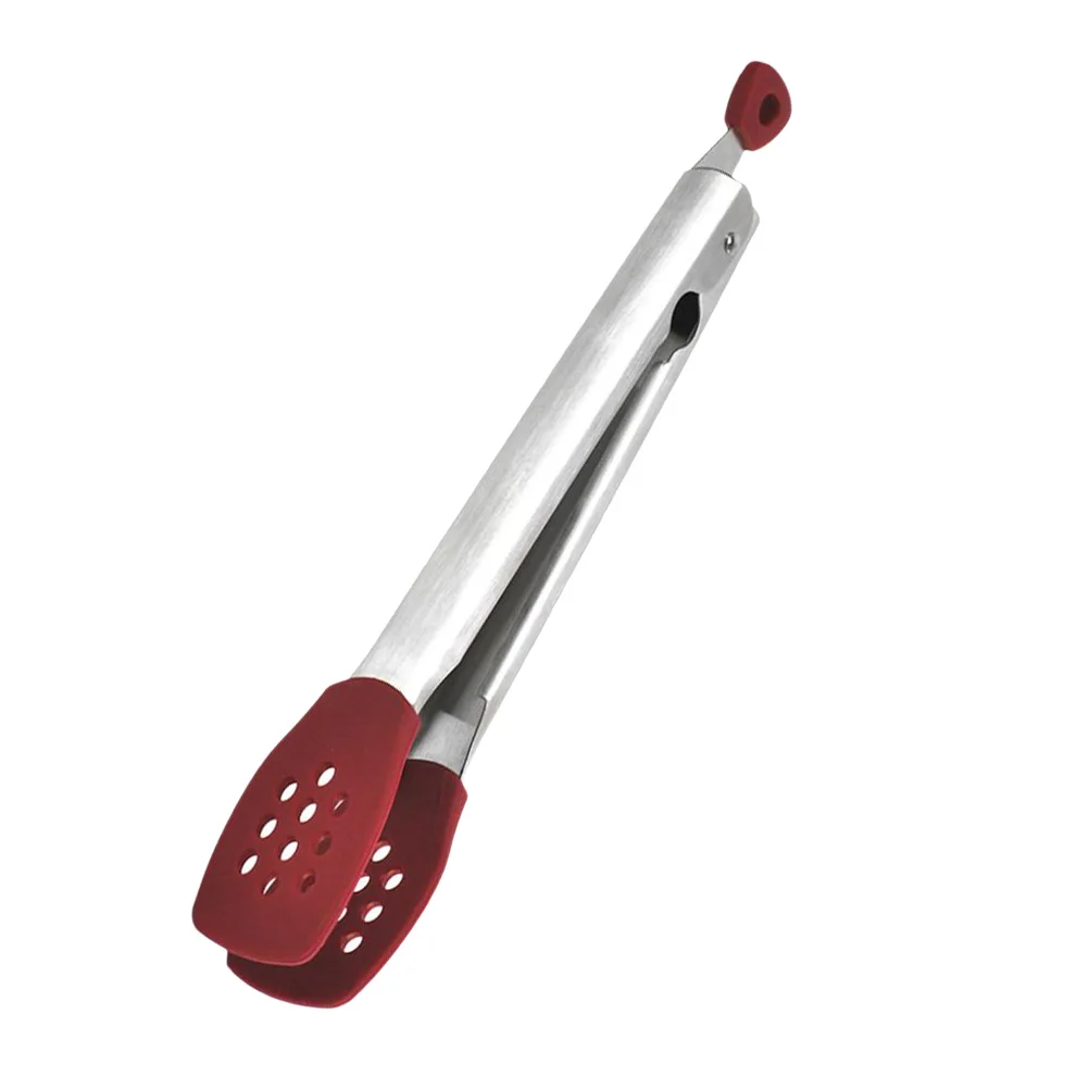 

Silicone Food Clip 304 Stainless Steel Barbecue Clip Durable Bake Bread Clamp Portable Steak Clip for Home Kitchen Shop Resturan