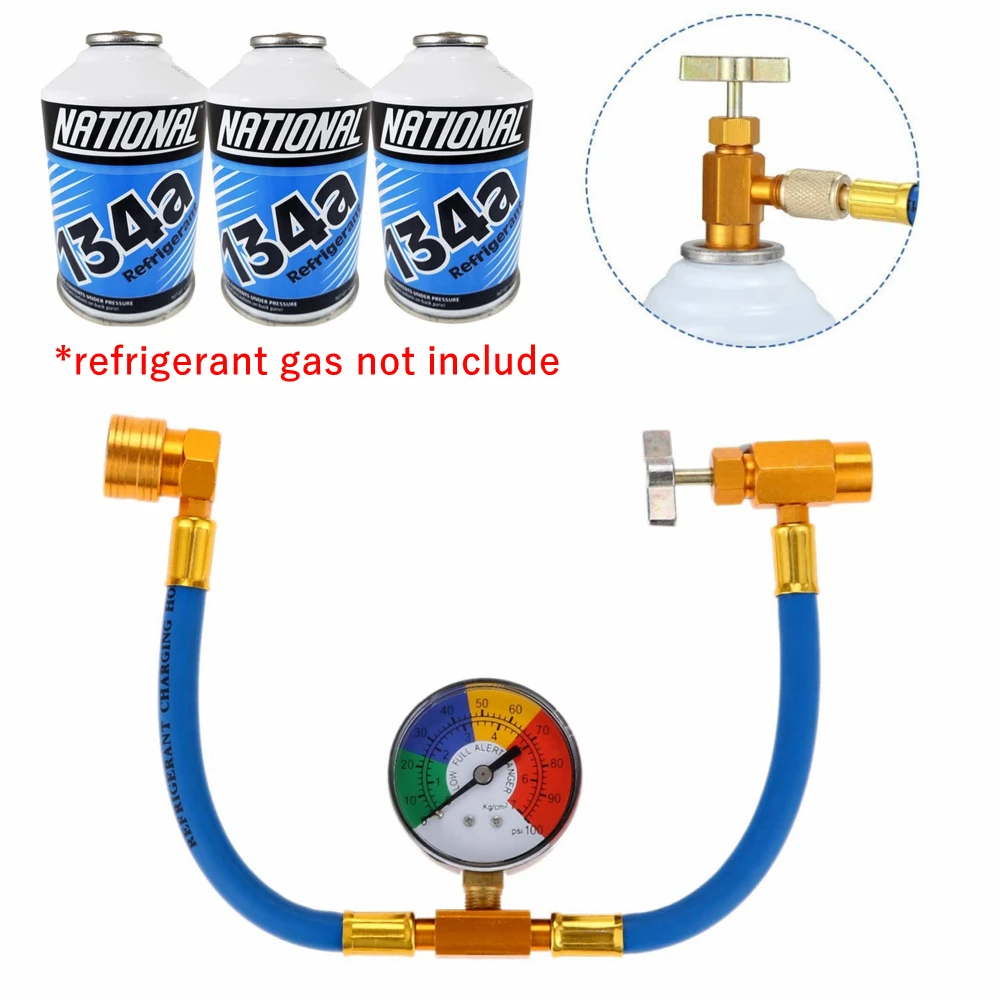 Freon r134a zestaw węży do napełniania klimatyzacji samochodowych niskie ciśnienie klimatyzator rdzeń zaworu r134a Cylinder czyn