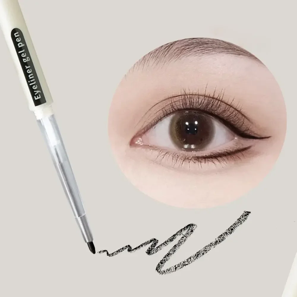 قلم تحديد عيون جل مقاوم للماء ومقاوم للتلطخ، قلم تحديد عيون طويل الأمد وعالي الصباغ، قلم تحديد العيون بالتفصيل