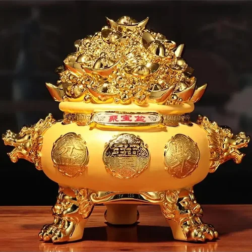 창의적인 모래 금 풍요의 뿔, 거실 사무실 장식, 송진 공예, 창업 선물 