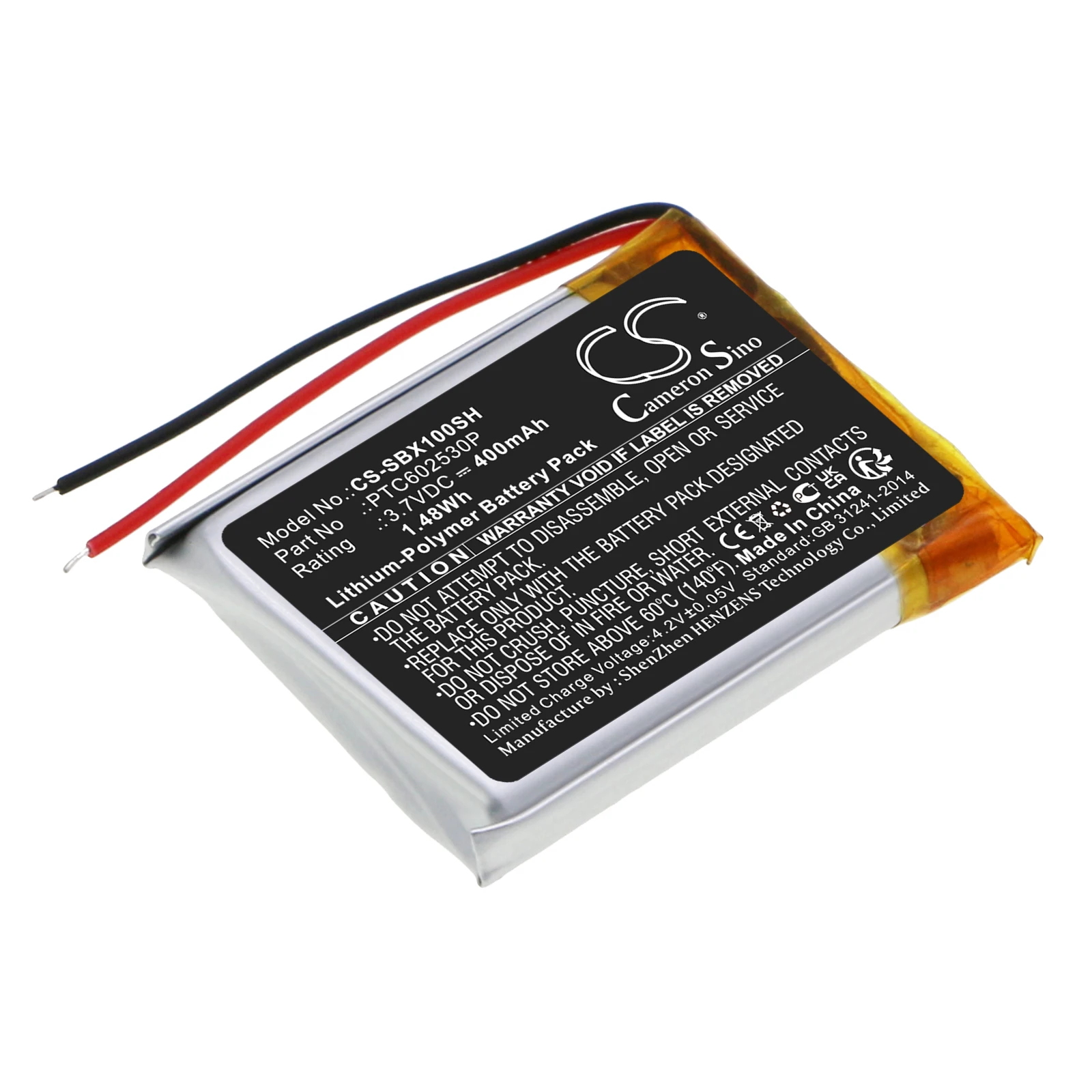 

Cameron Sino 3.7V 400mAh CS-SBX100SH Smartwatch Battery PTC602530P for Suunto X10 GPS Watch, X10 MILITARY GPS Watch +TOOLS KIT